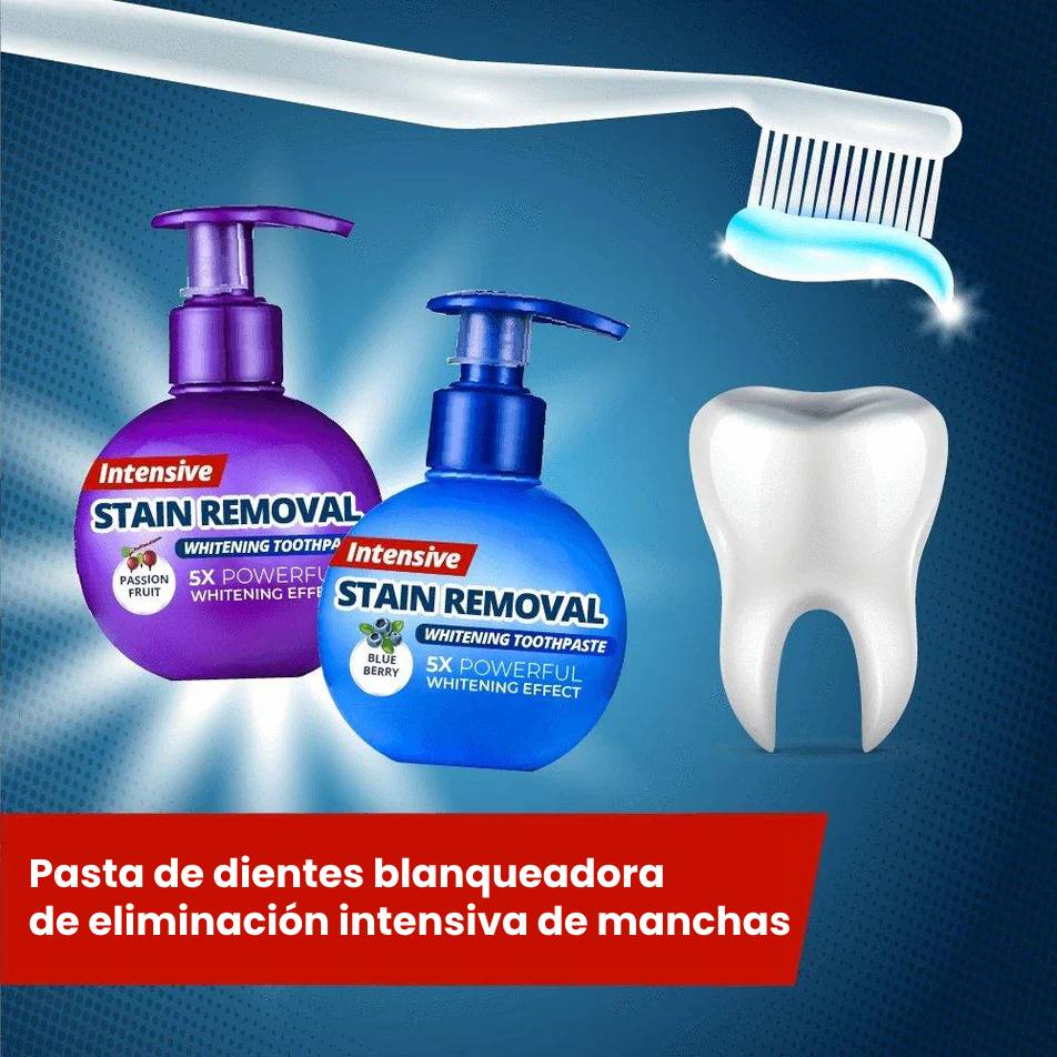 Pasta de dientes blanqueadora de eliminación intensiva de manchas