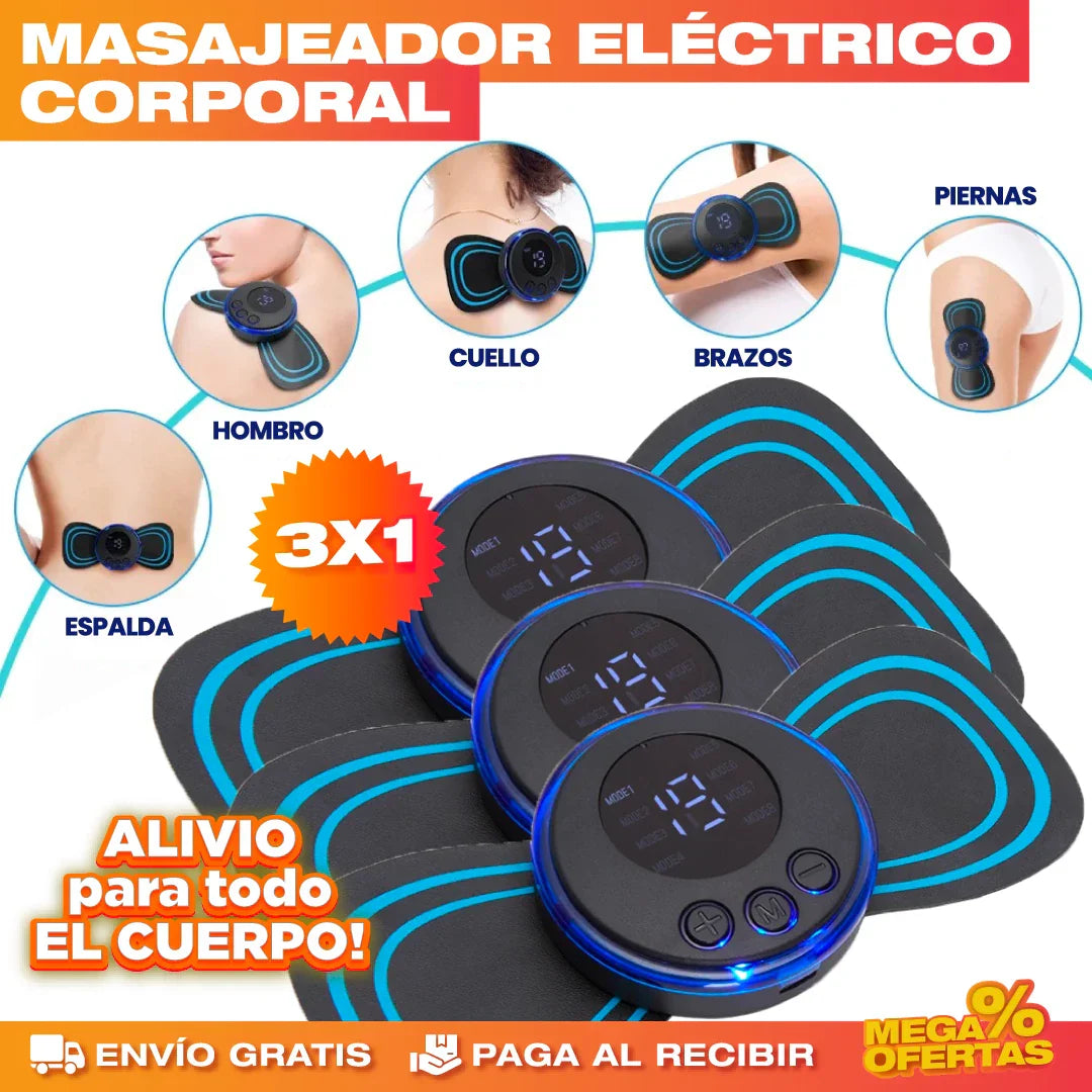 PROMO 3X1 MASAJEADOR ELÉCTRICO CORPORAL